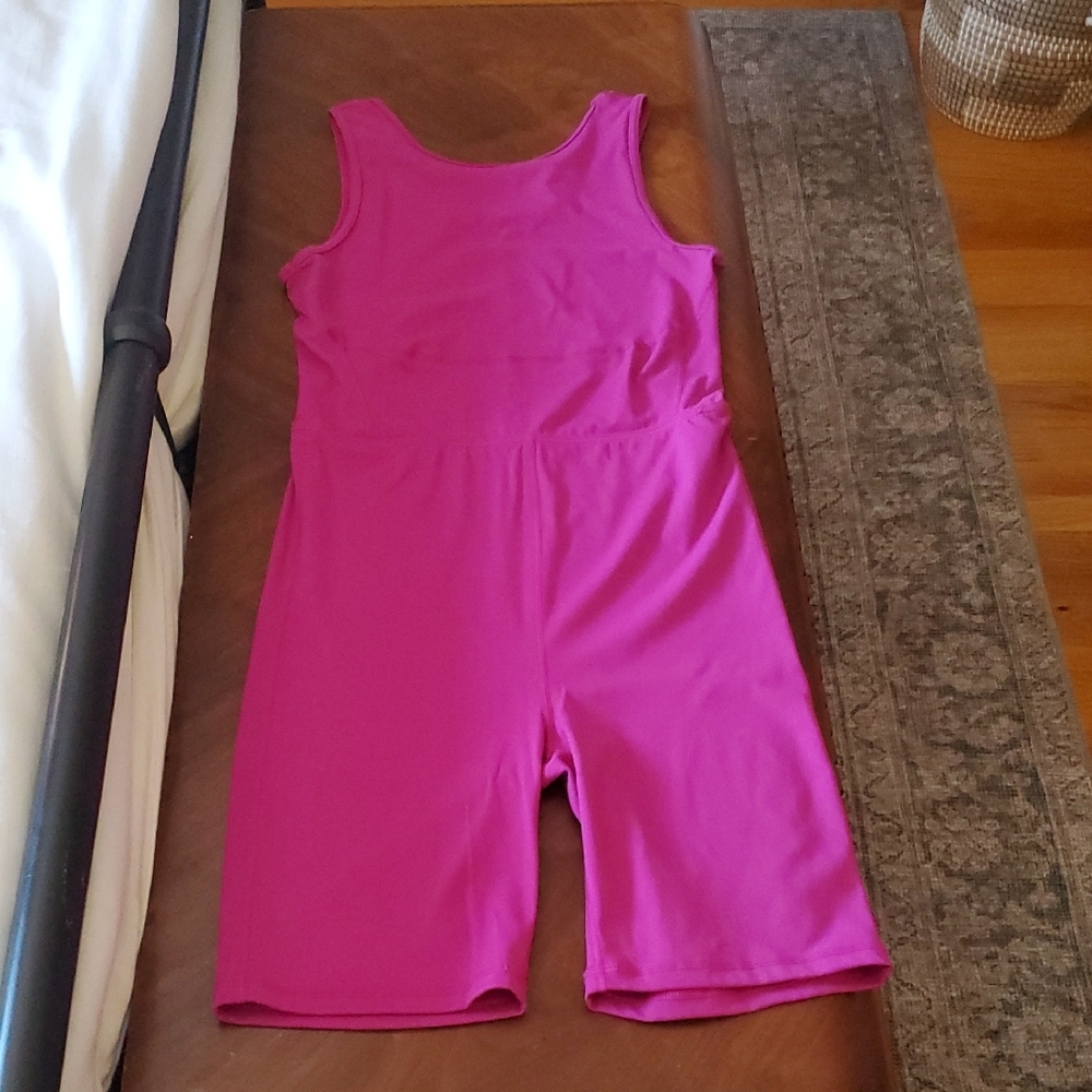 Vibrant Pink Sleeveless Romper